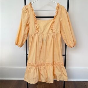 MINKPINK cotton ruffle dress, medium